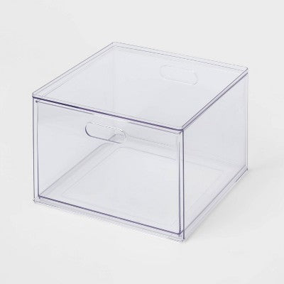 Przezroczysty organizer z 1 szufladą